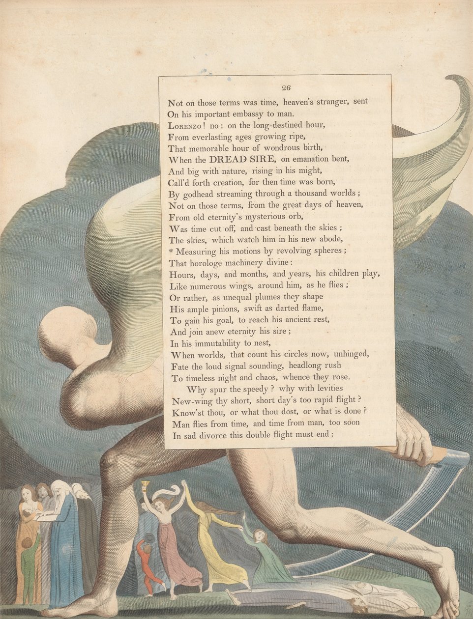 Youngs Night Tankes, Sida 26, av William Blake