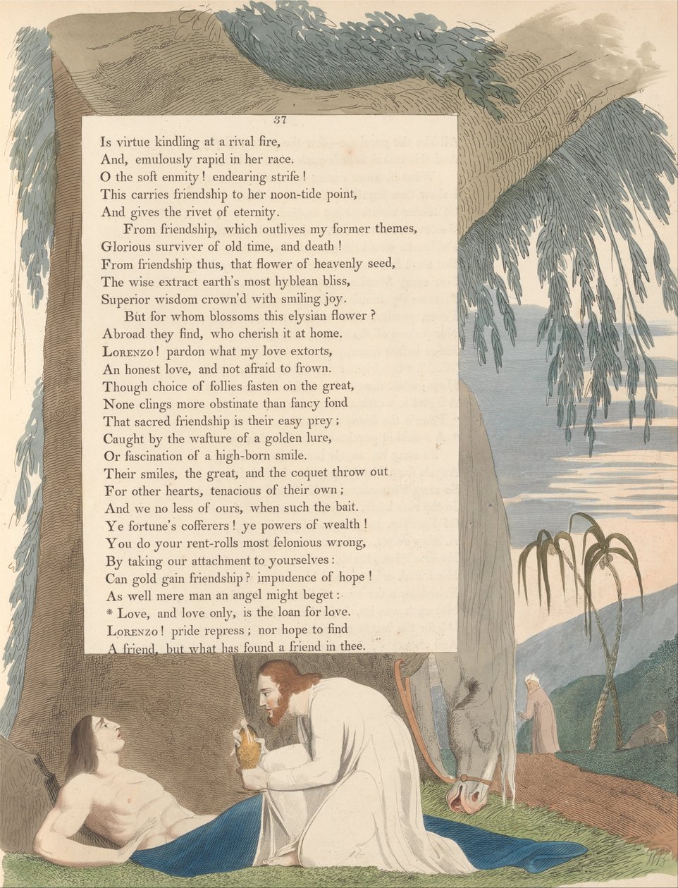 Youngs Night Thoughts, Page 37, Love, and Love Only, Is the Loan for Love av William Blake