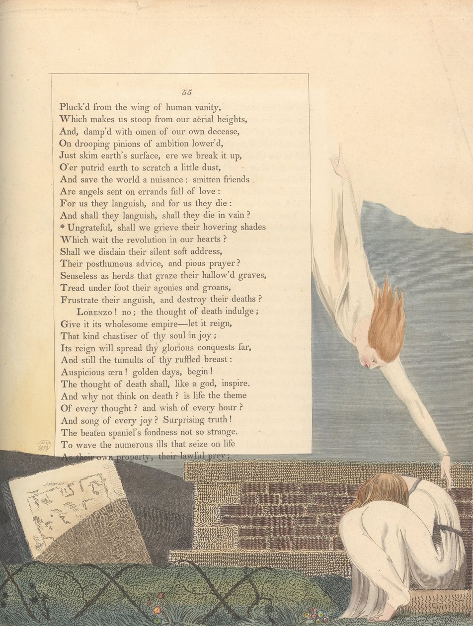 Youngs Night Tankes, Sida 55, av William Blake