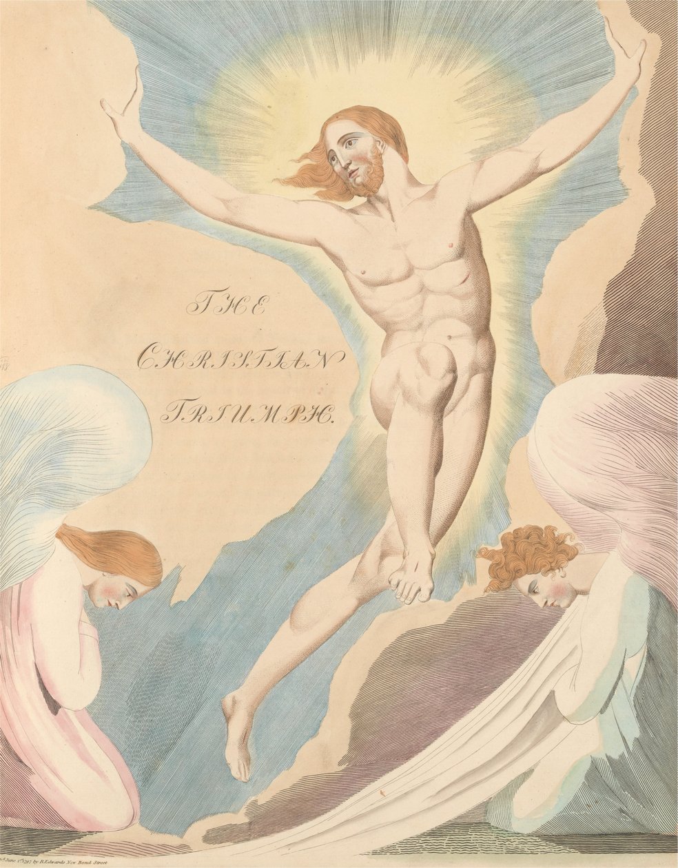 Youngs Night Thoughts, Page 65, Night the Fourth, The Christian Triumph. av William Blake