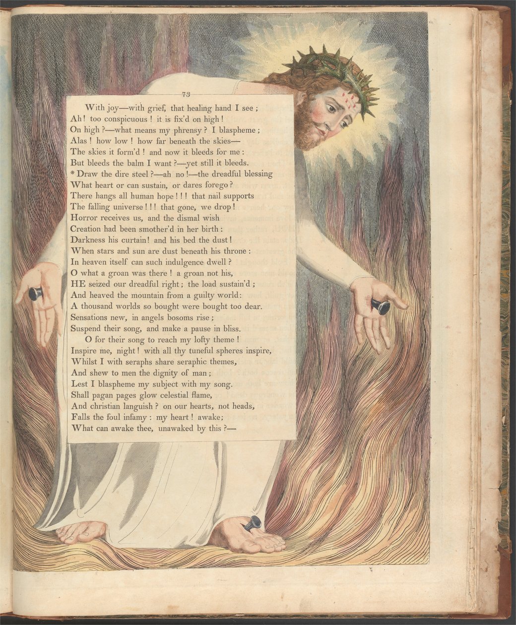 Youngs Night Thoughts, Page 73, Draw the dire steel -- ah no! av William Blake