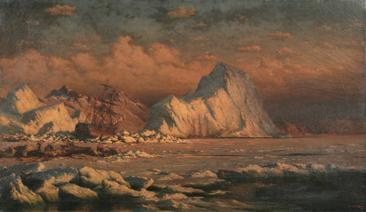 Sommar i midnattssolens land, 1880 av William Bradford