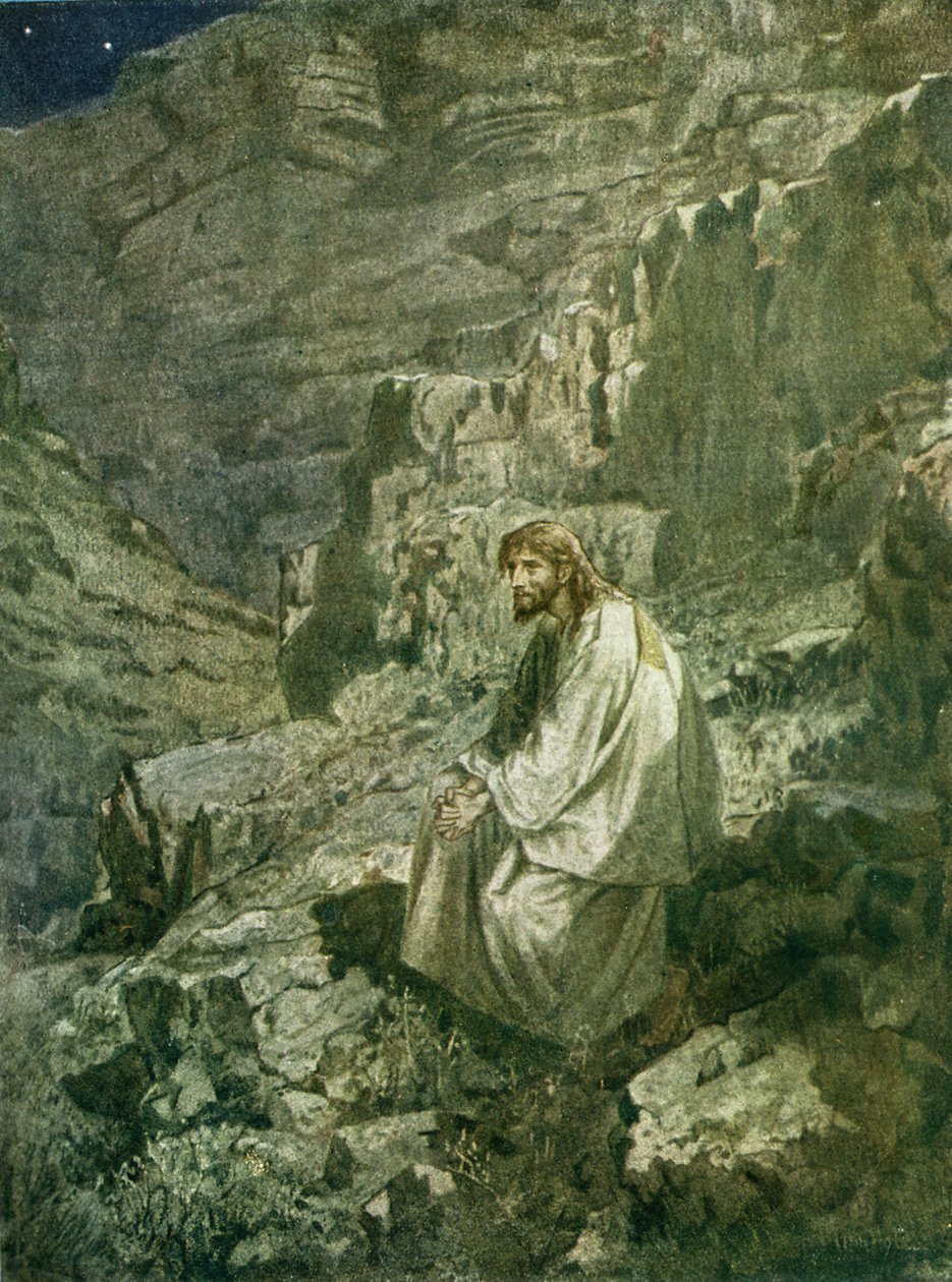Jesu frestelse - Bibeln av William Brassey Hole