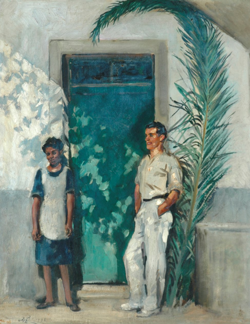 Conversation Piece, Madeira, 1936 av William Bruce Ellis Ranken