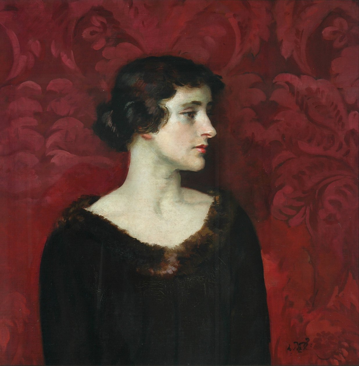 Kvinna I Brunt av William Bruce Ellis Ranken