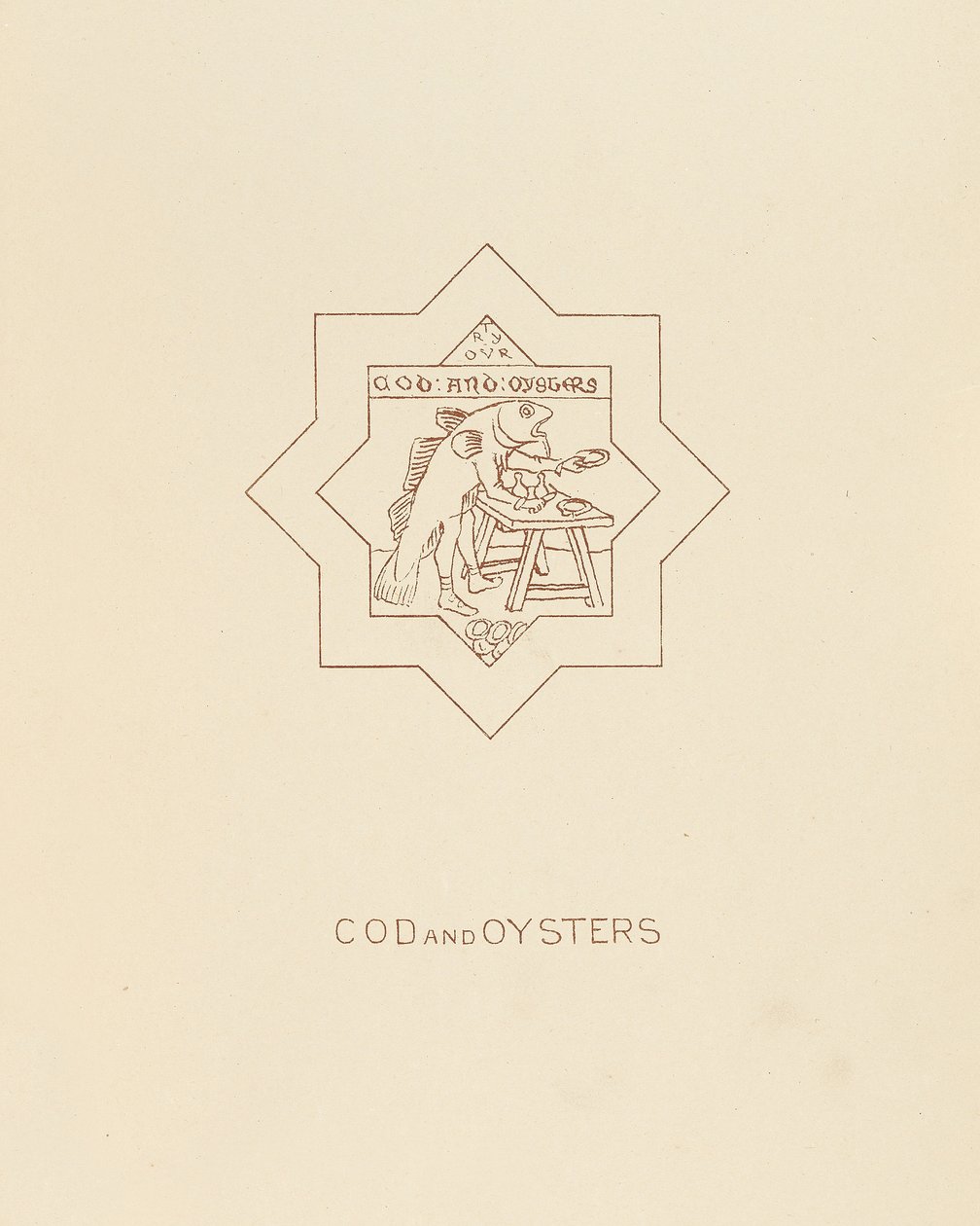 Torsk och ostron, 1878 av William Burges