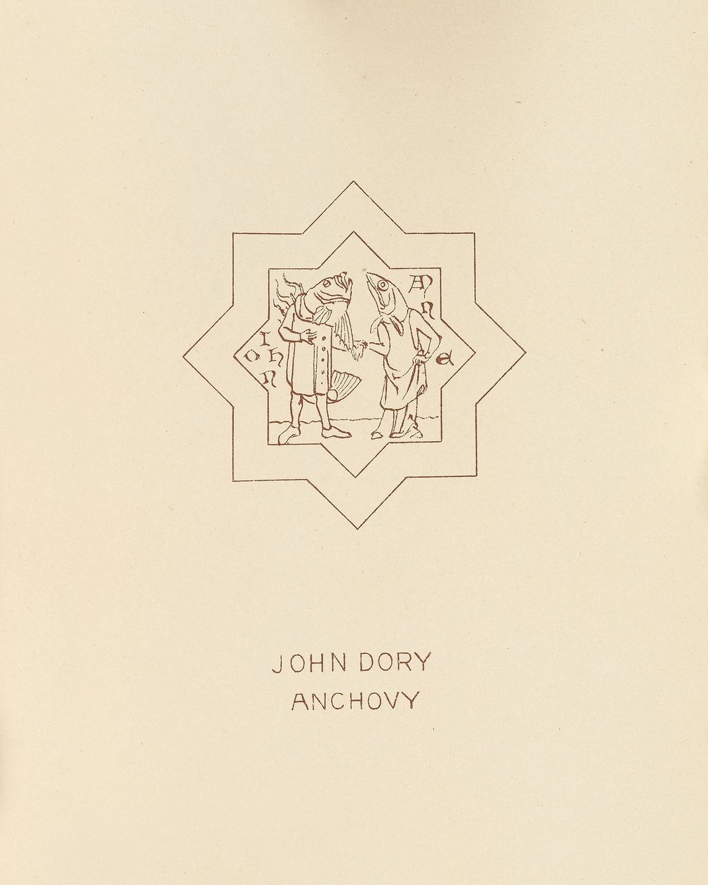 John Dory, Ansjovis, 1878 av William Burges