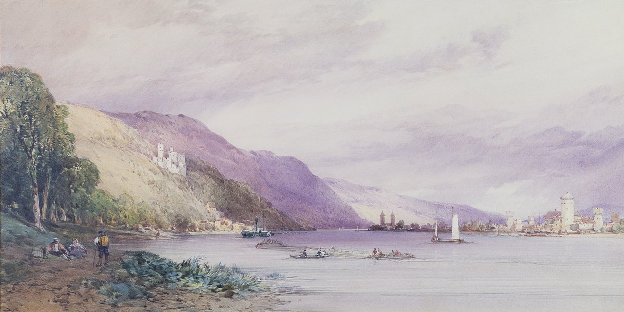 På Rhen, 1861 av William Callow
