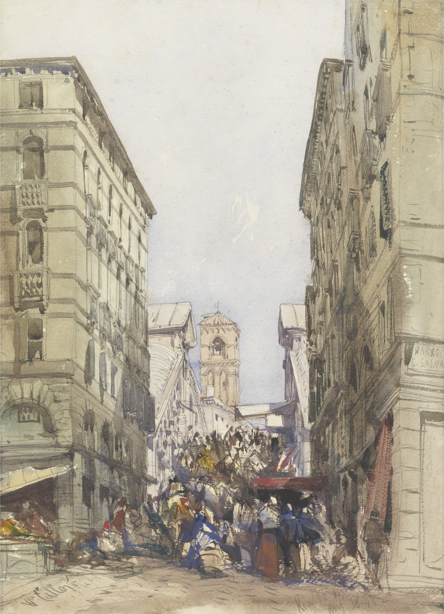 Rialto, august 1846 swed av William Callow