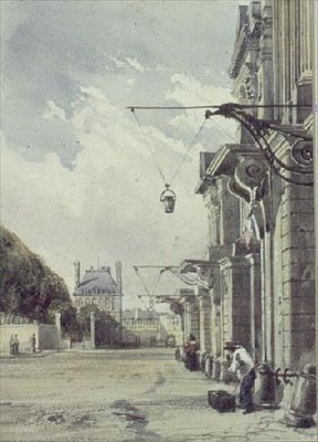 Rue de Rivoli, nära Tuilerierna, Paris av William Callow