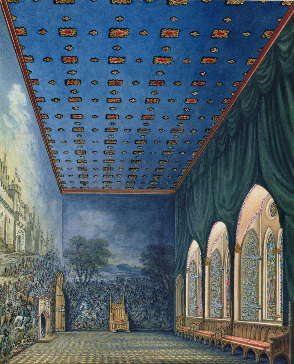Imaginär vy av den målade kammaren, Palace of Westminster av William Capon