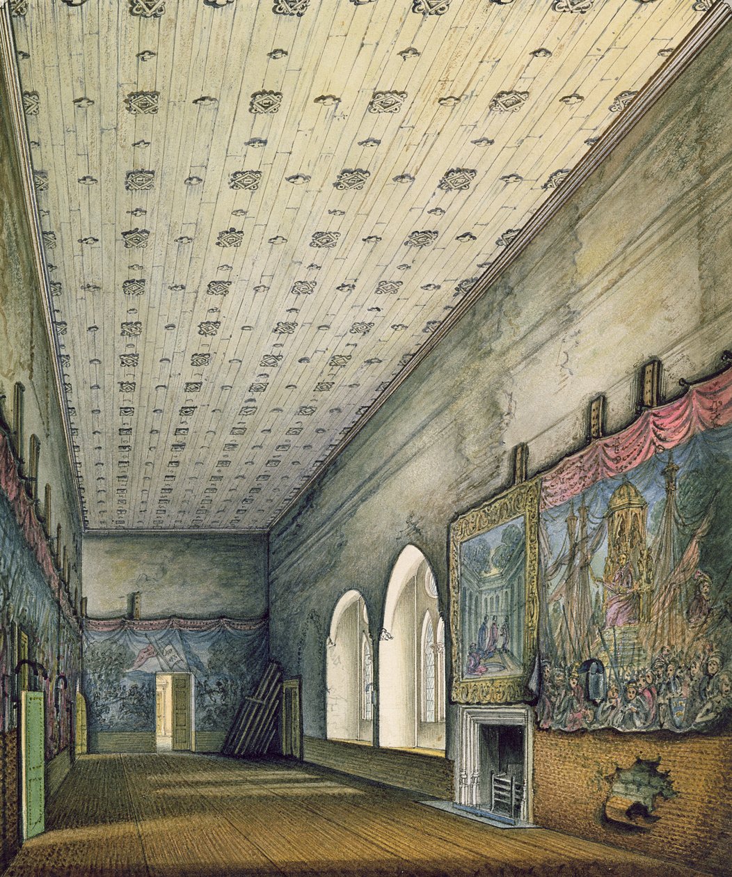 Westminster Palace Chamber, ca 1817 av William Capon