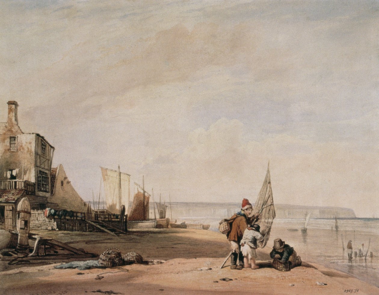 Juvenile Shrimpers, Deal, 1800-talet av William Collins