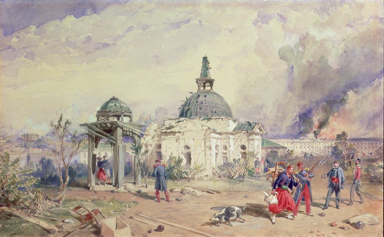 Utsikt över Sebastopol, 1855 av William Crimea Simpson