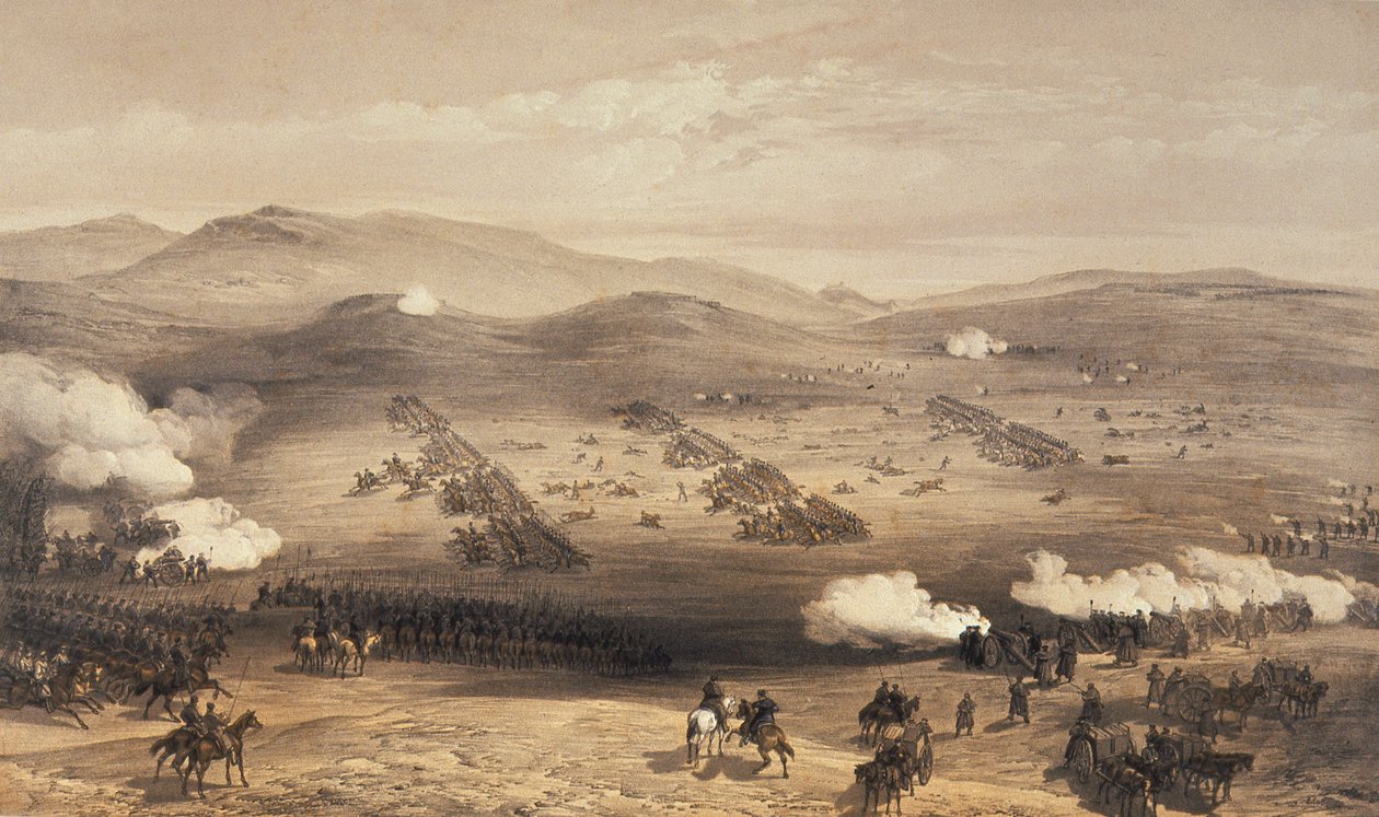 Ansvarig för Light Brigade under generalmajor Earl of Cardigan, 1855 av William Crimea Simpson