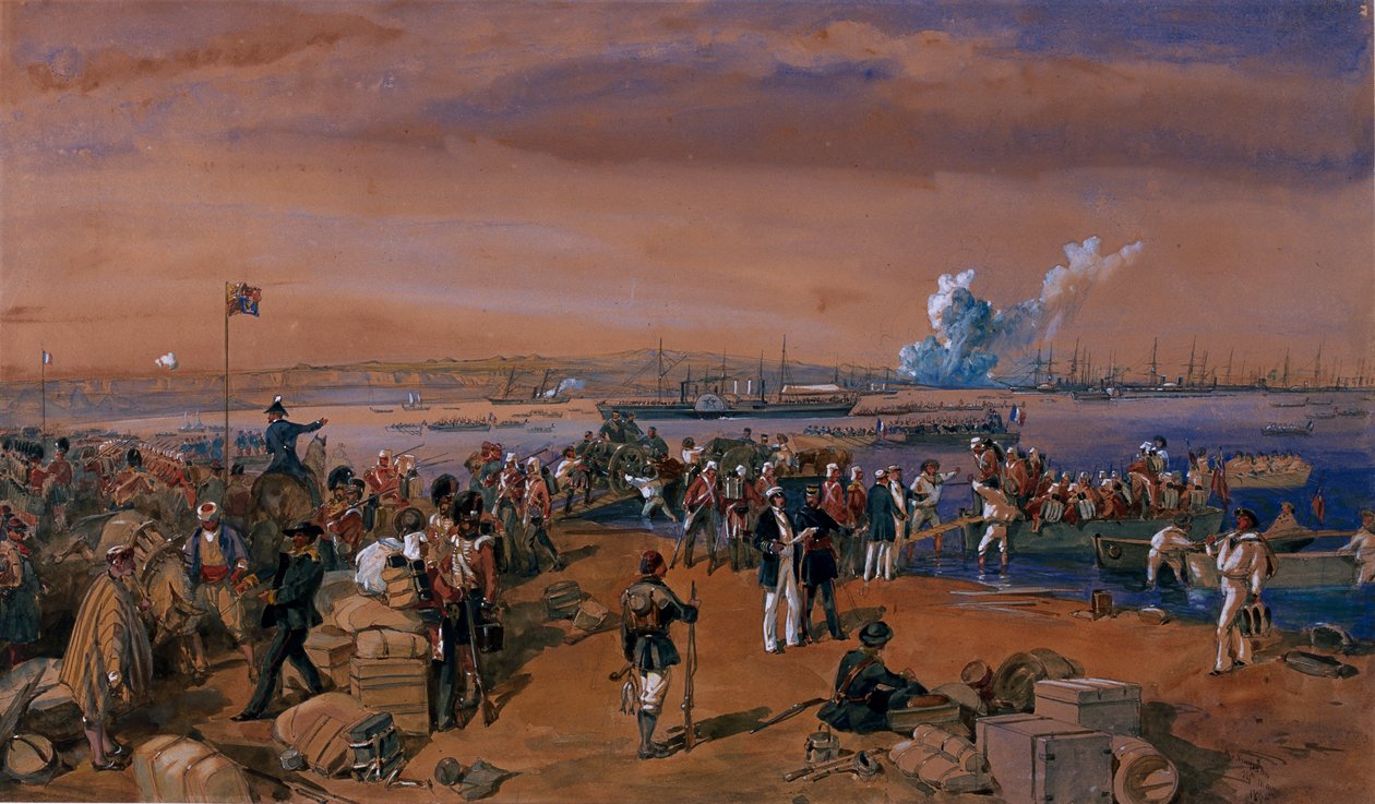 Landstigning - Kerch, 24 maj 1855 av William Crimea Simpson
