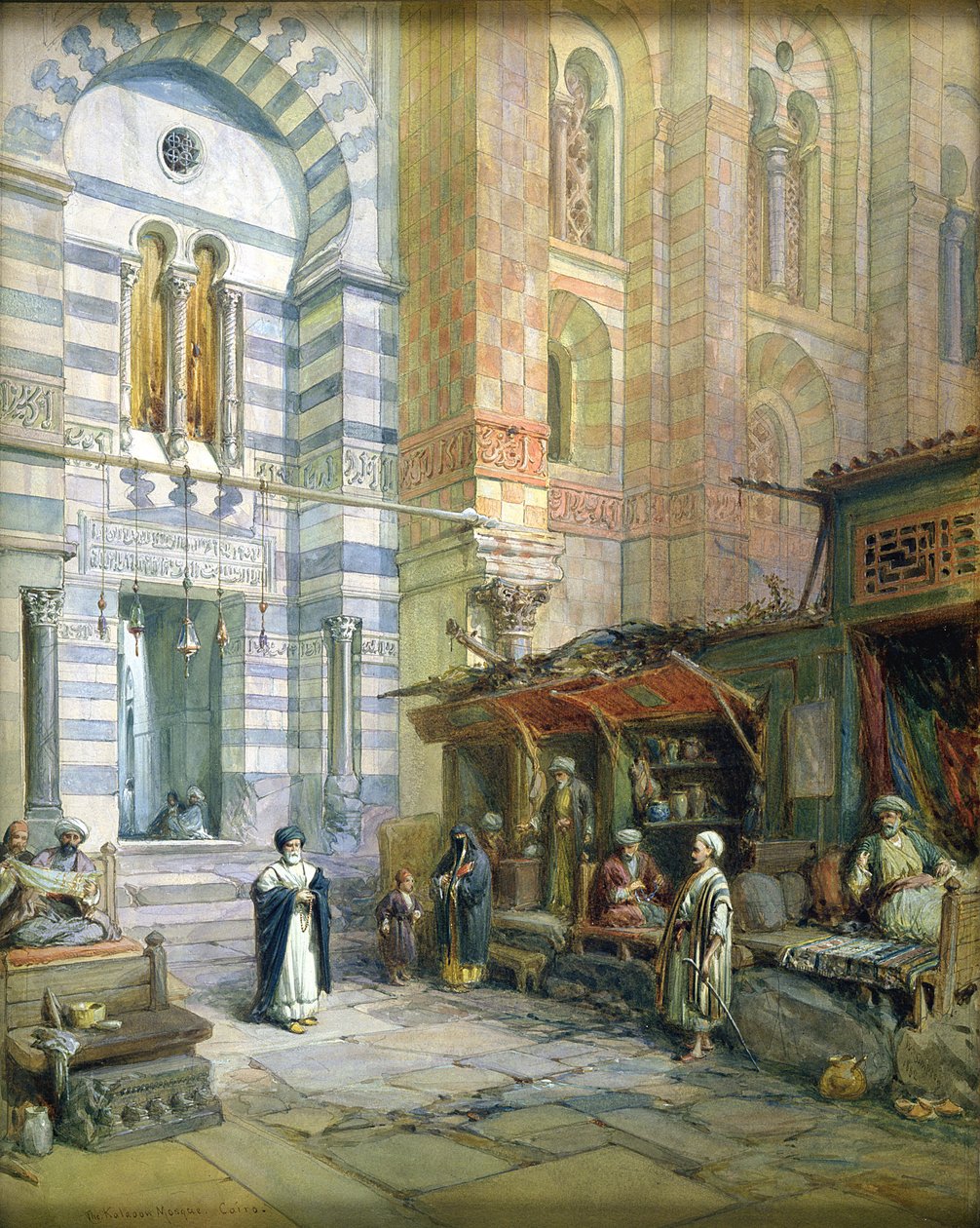 Maristan eller moskésjukhuset i Kalaun, Kairo, 1882 av William Crimea Simpson