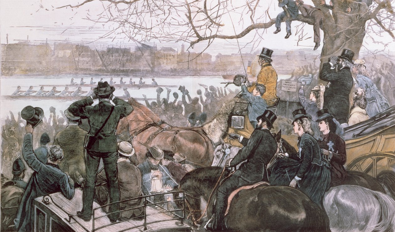 Oxford und Cambridge Boat Race, 1871 av William Crimea Simpson