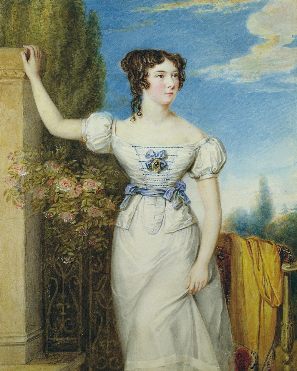Porträtt av en ung flicka av William Derby