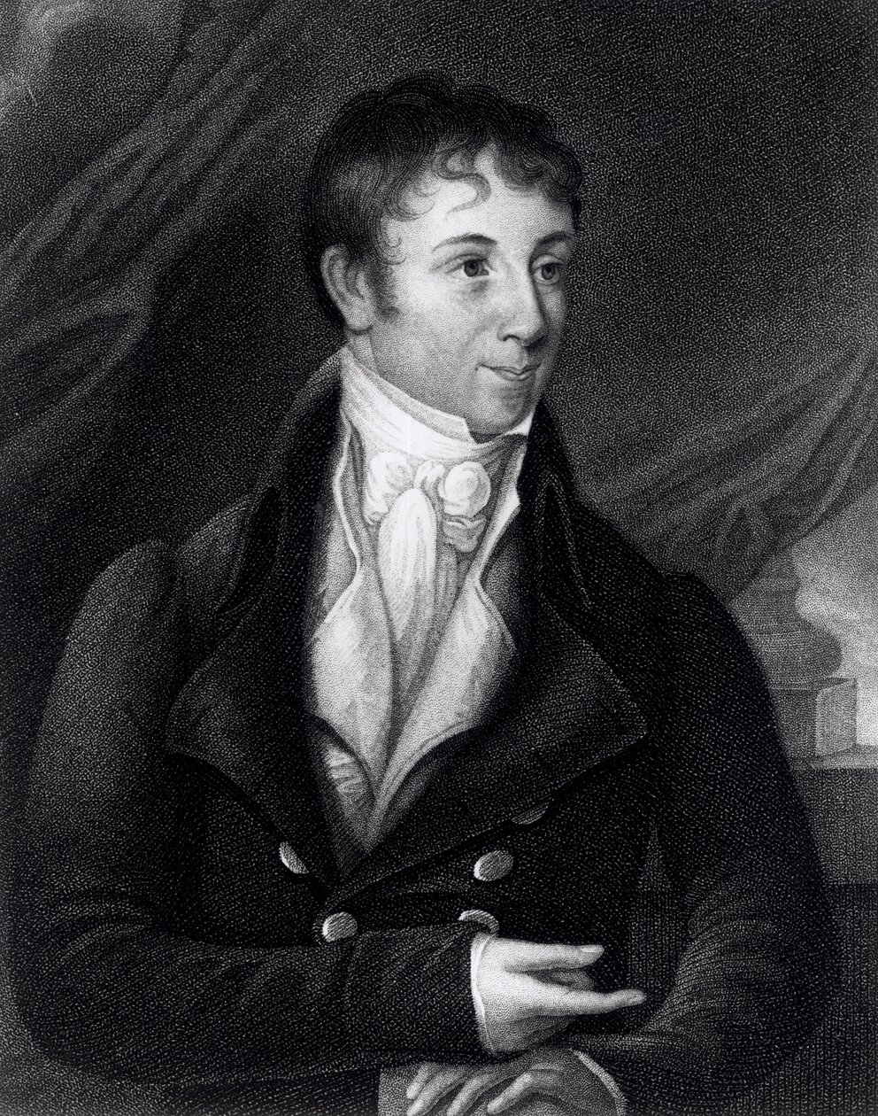 Charles Brockden Brown (1771-1810) graveret af John B. Forrest (1814-70) fra en miniature, 1805 sverige av William Dunlap