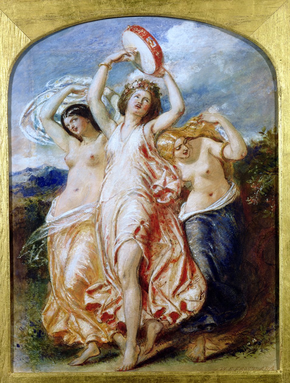 Bacchantes, ca 1850 av William Edward Frost