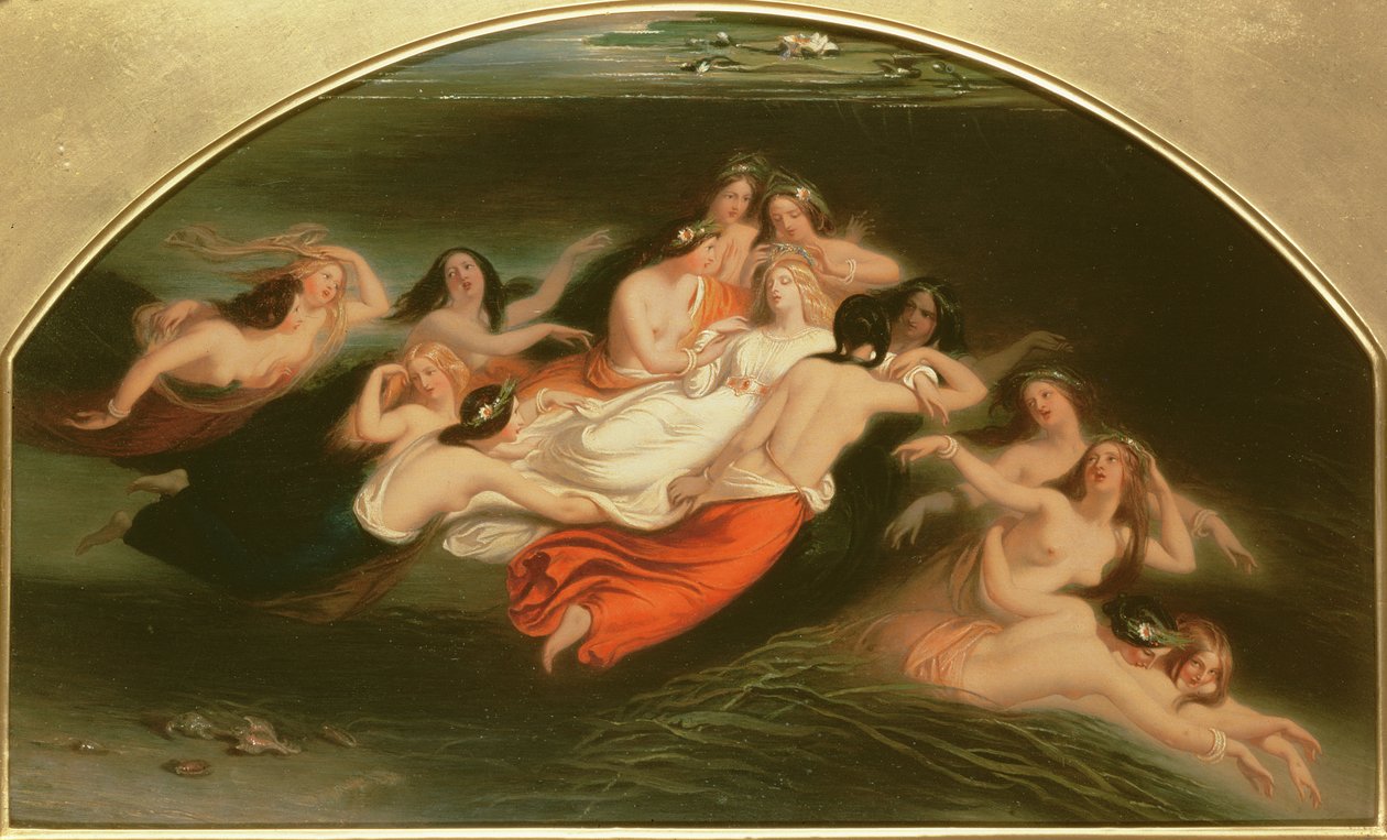 Sabrina och nymferna, 1845 av William Edward Frost