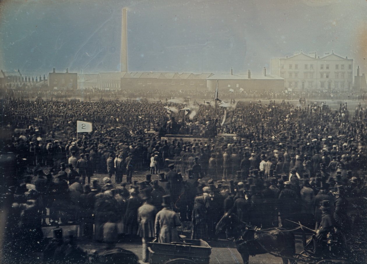 View of the Great Chartist Meeting on Kennington Common av William Edward Kilburn