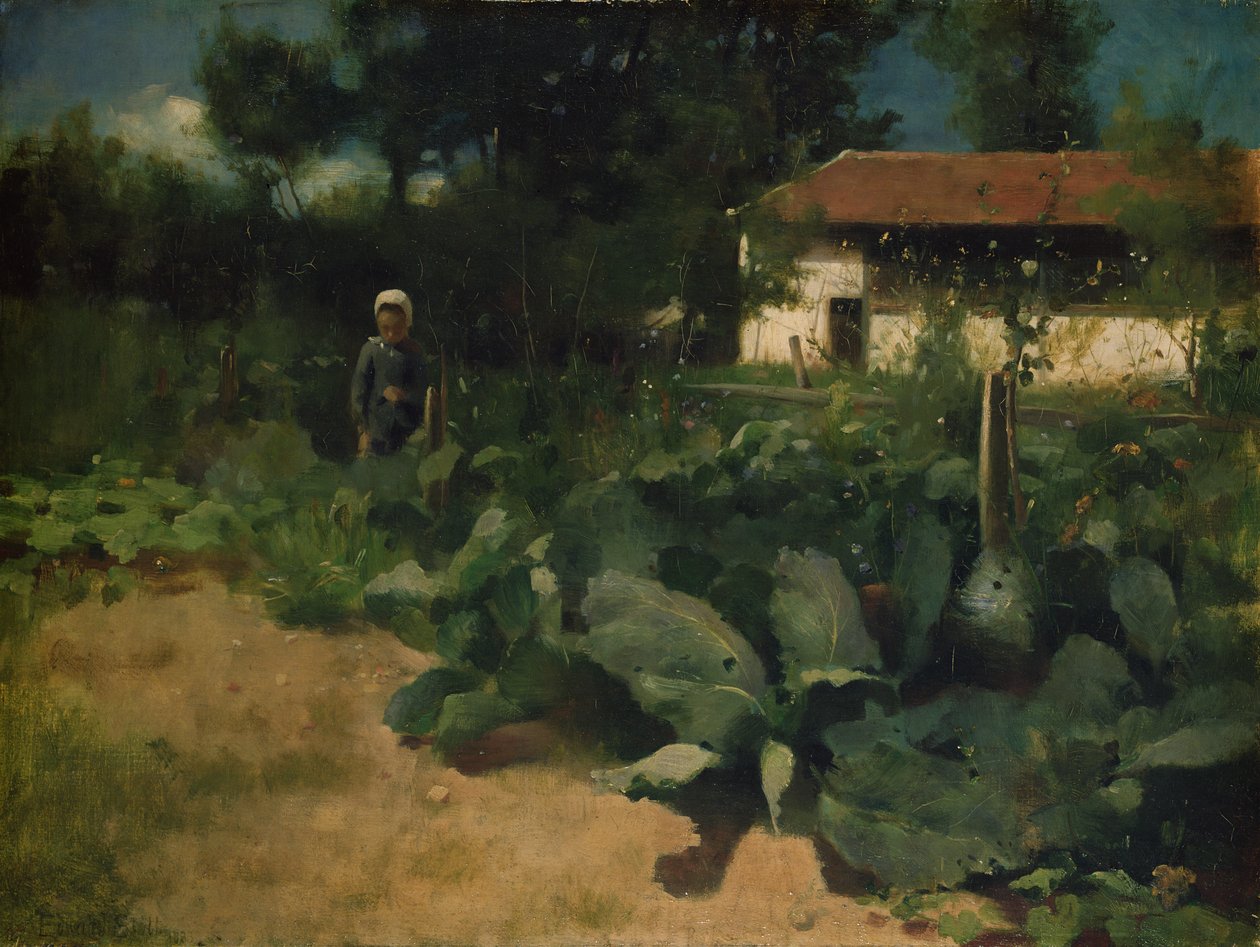 En fransk köksträdgård, 1883 av William Edward Stott
