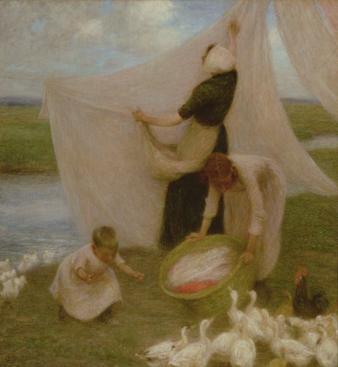 Tvättdagen av William Edward Stott
