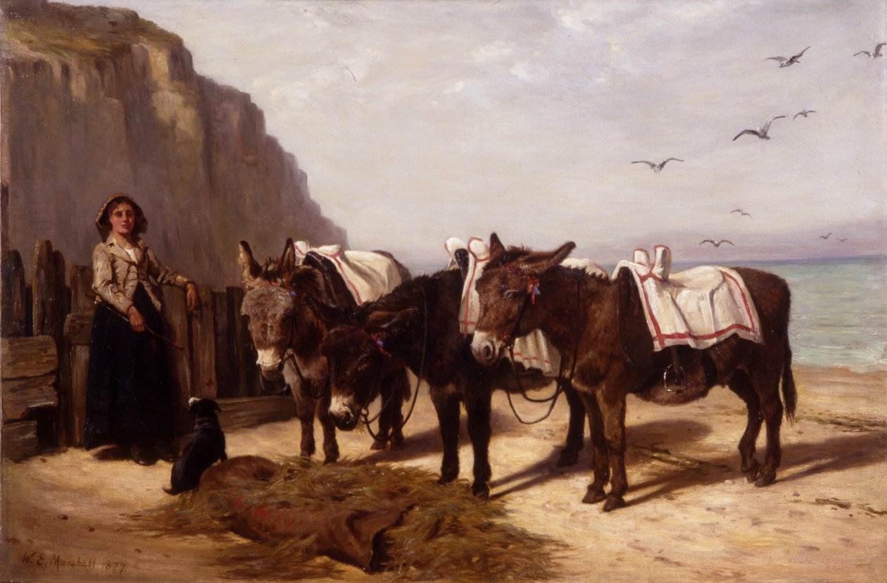 Väntar på hyra, 1877 av William Elsob Marshall