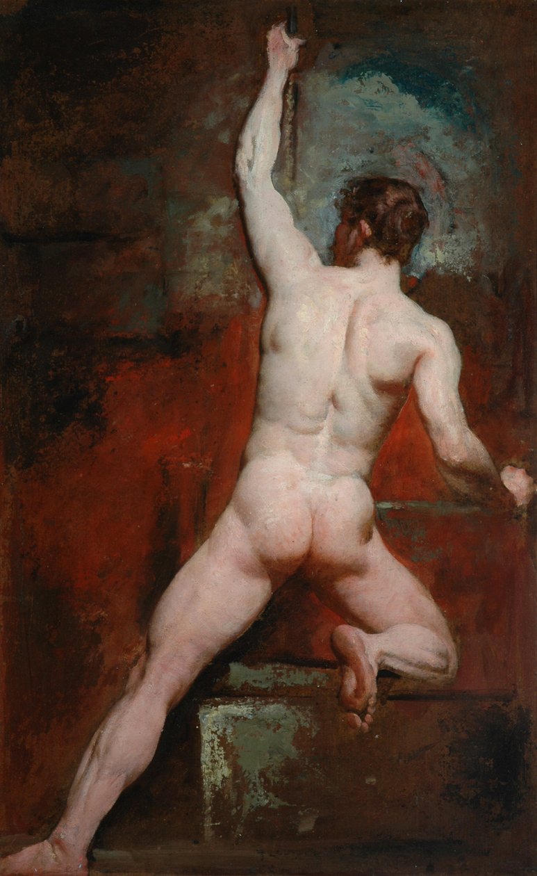 Studie av naken man, ca 1807-49 av William Etty