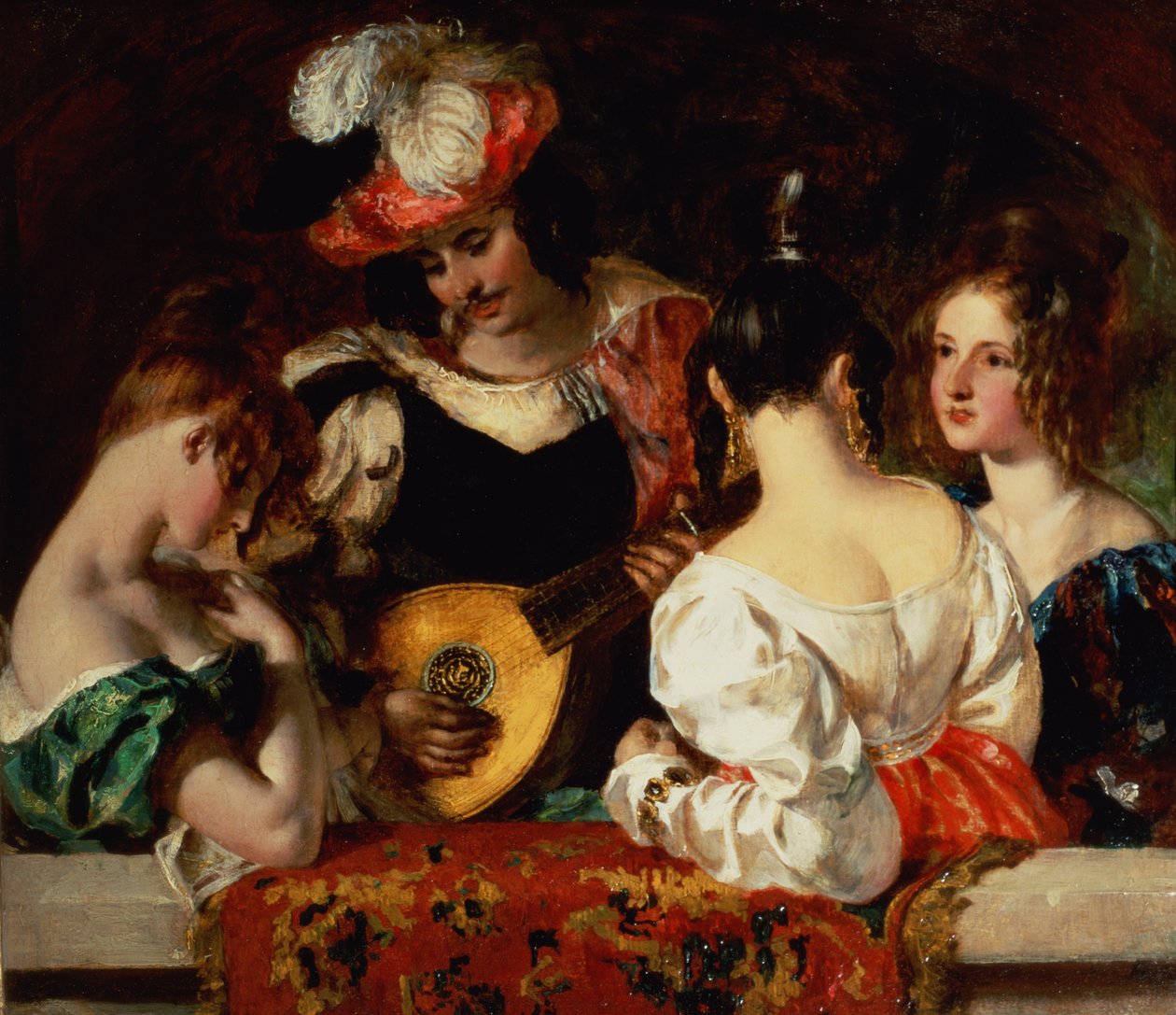 Lutspelaren (olja) av William Etty