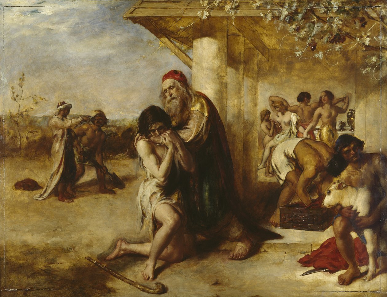 Den ångerfulla förlorade mannens återkomst till sin far av William Etty
