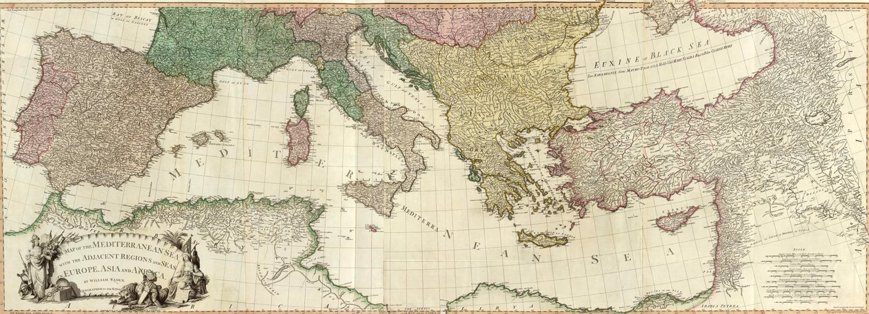 Composite Mediterranean.  av William Faden