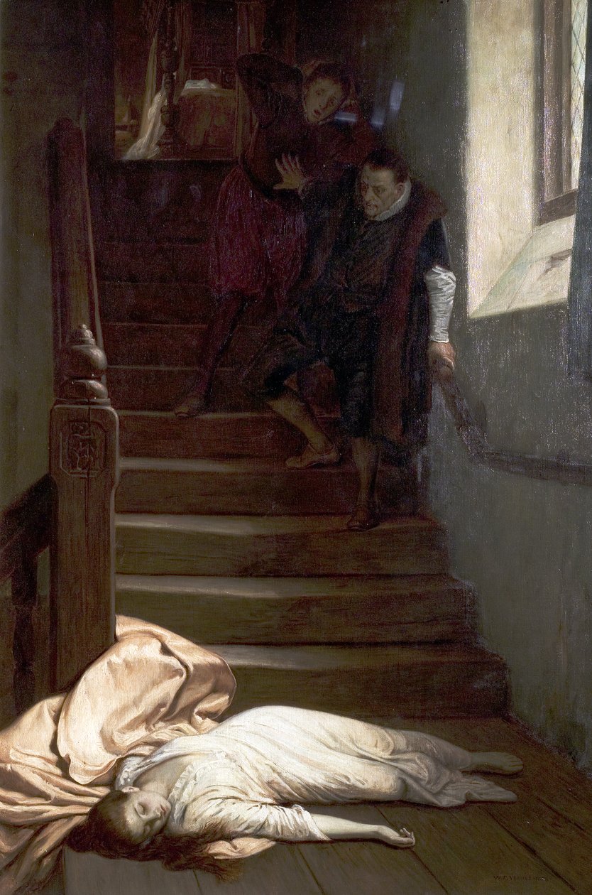 Amy Robsarts död, 1878 av William Frederick Yeames