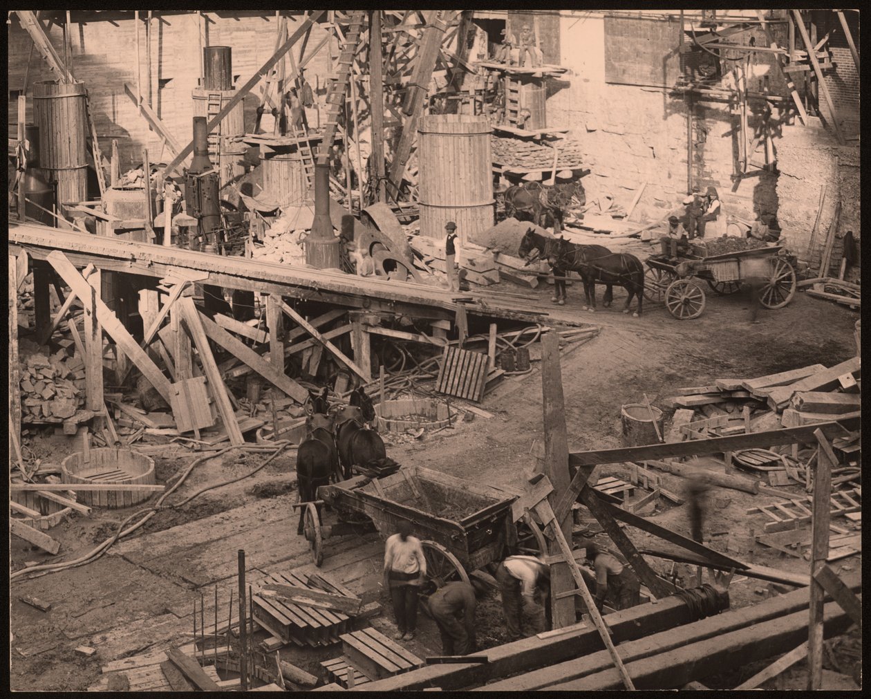 onstruction of Statler Hotel. Ninth and Washington southeast corner av William G. Swekosky