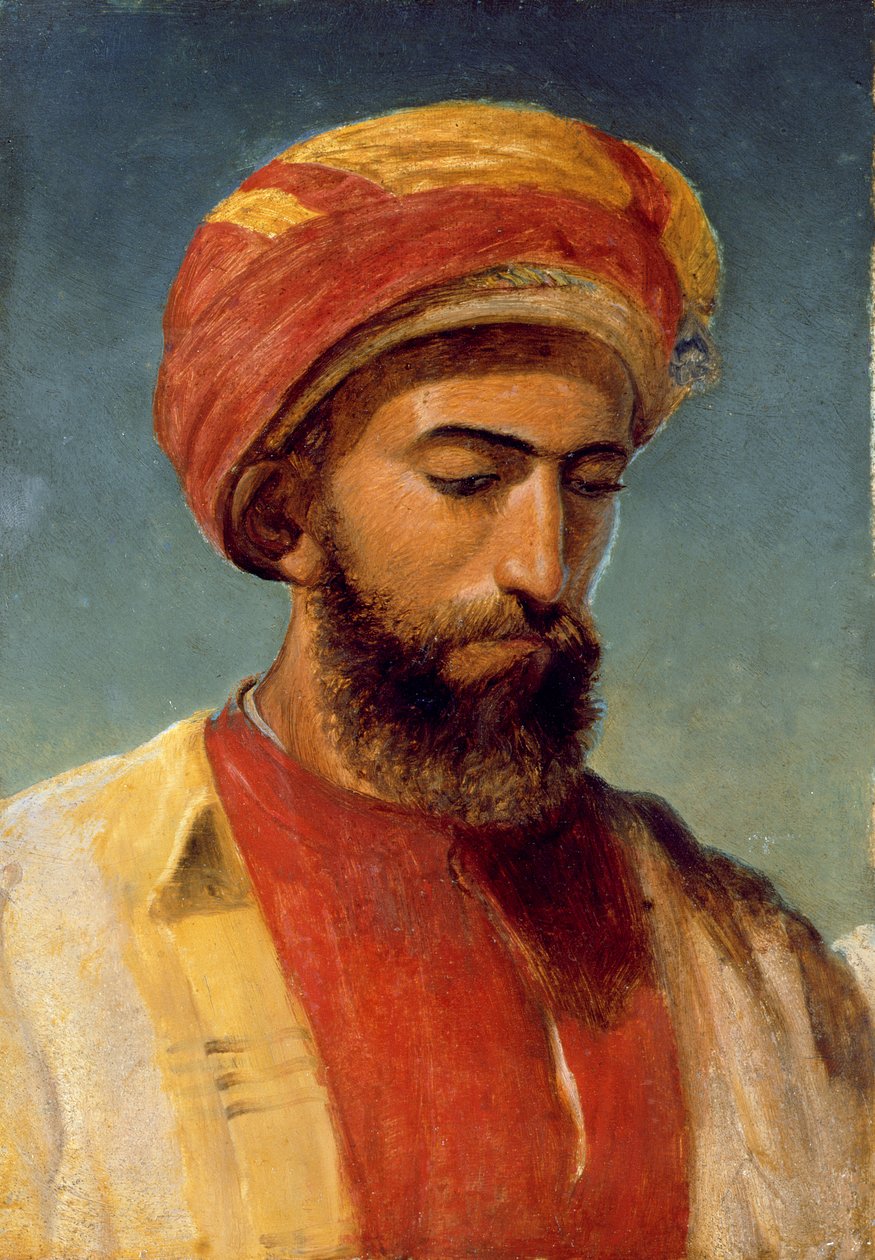 Porträtt av en man i en turban av William Gale