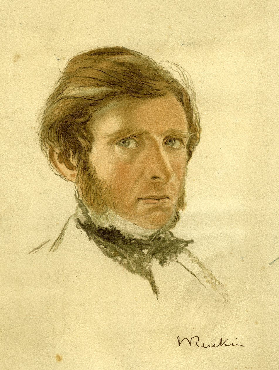 Porträtt av John Ruskin, ca 1861 av William Gersham Collingwood