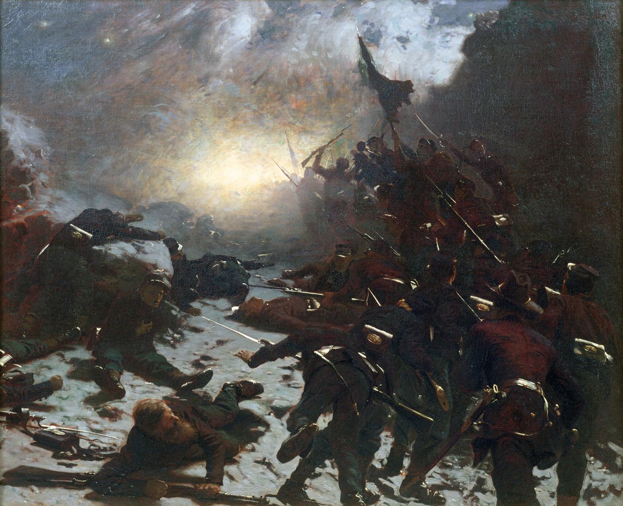 Laddning av batteriet, 1882 av Gilbert Gaul