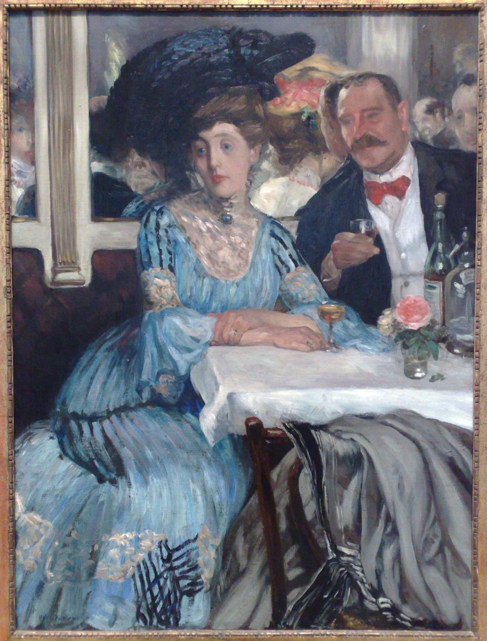  At Mouquinsn  av William James Glackens