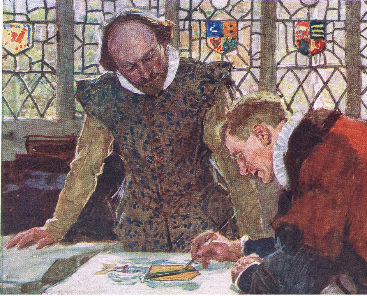 Shakespeare ringer in en The Heralds Cottage på Paul