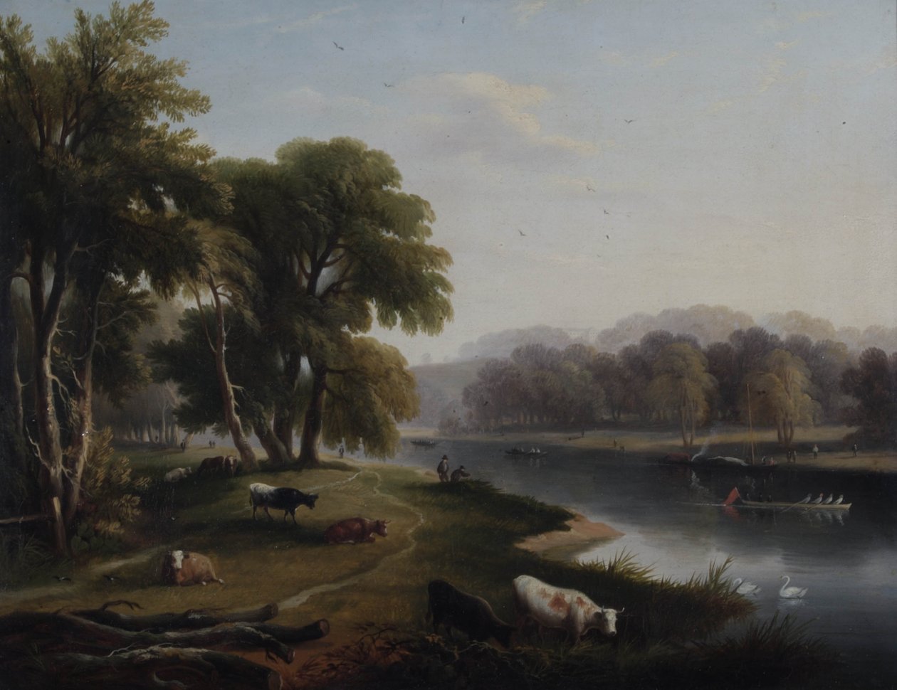 Utsikt över Themsen vid Twickenham, 1820 av William Havell
