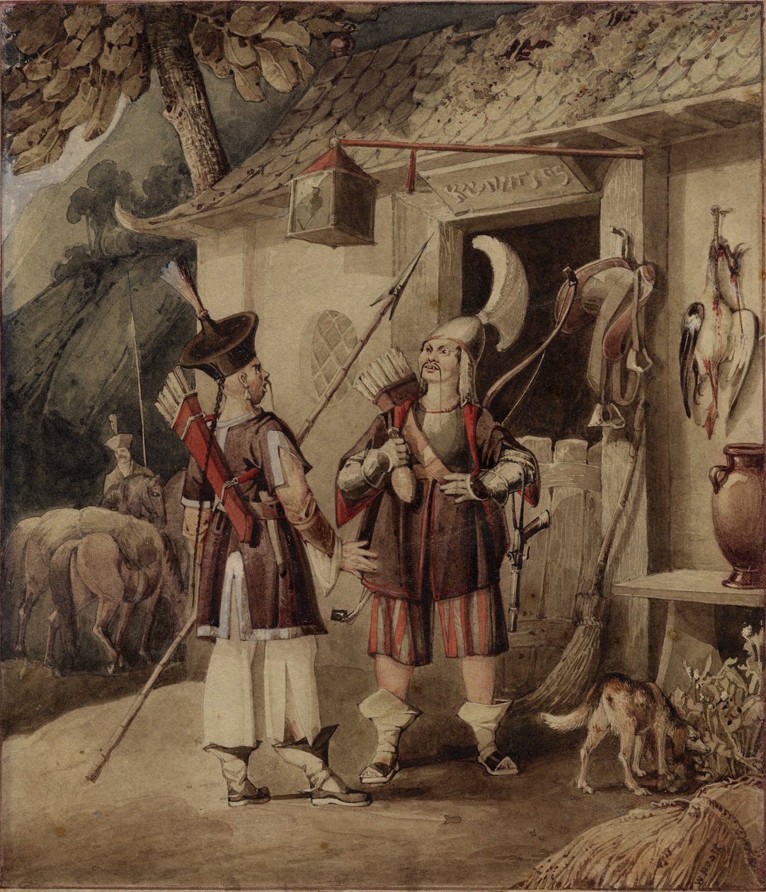 Kinesiska tartarer i krigsdräkt av William Heath