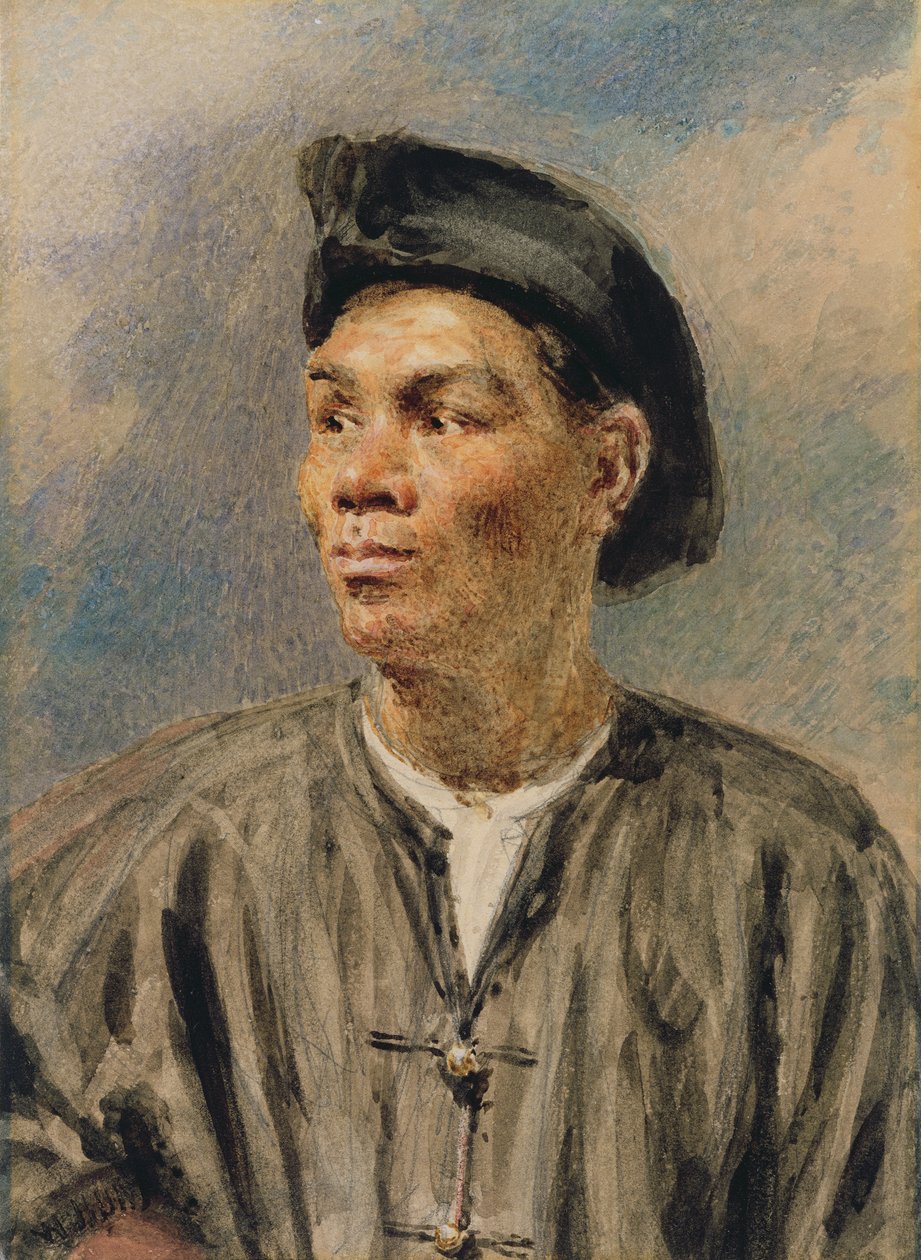 A Mulatto Boy (wc på papper) av William Henry Hunt