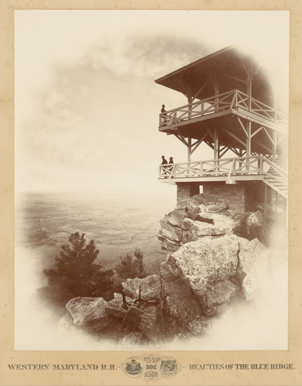 Norr från High Rock, Pen-Mar av William Henry Jackson