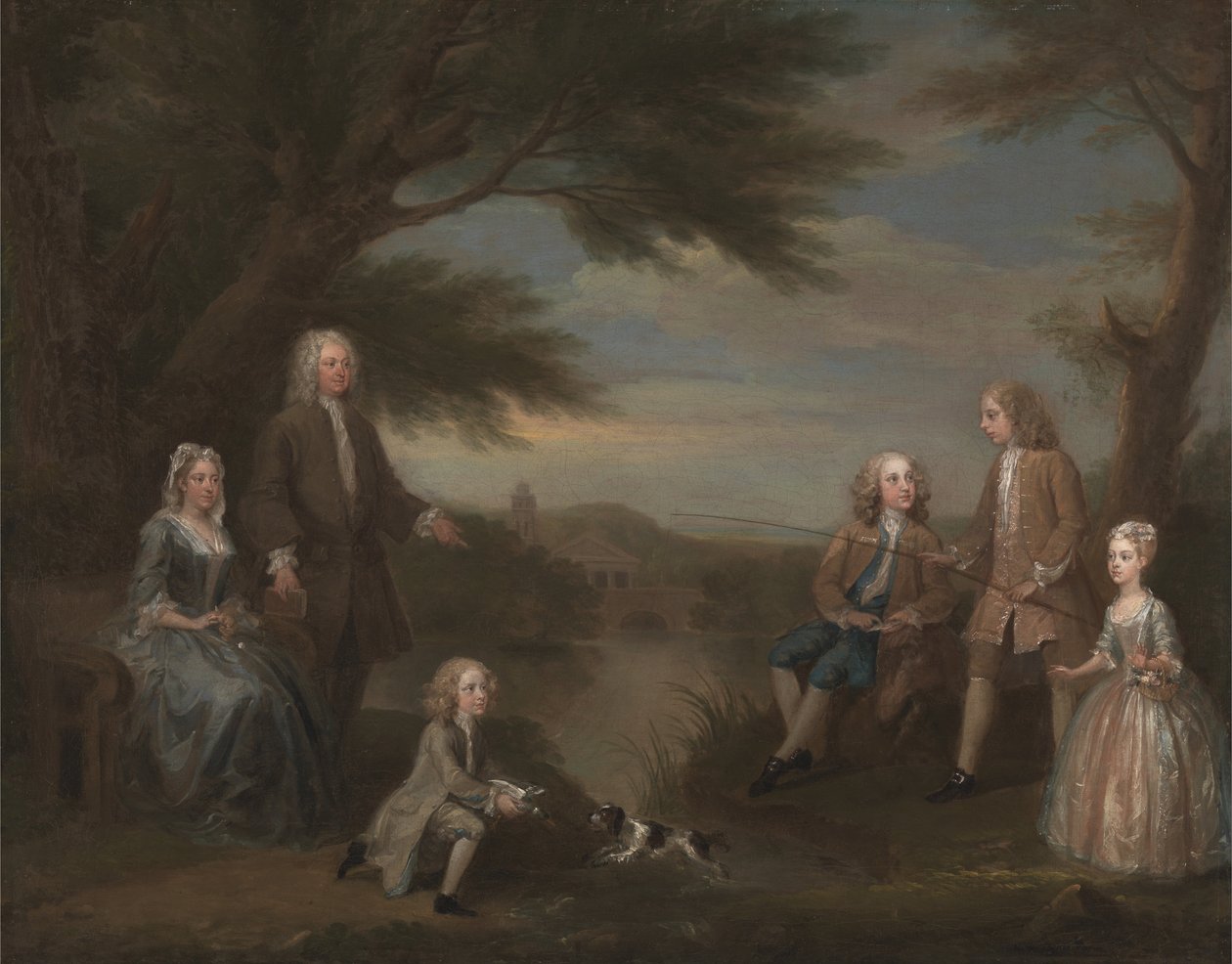 John och Elizabeth Jeffreys och deras barn av William Hogarth