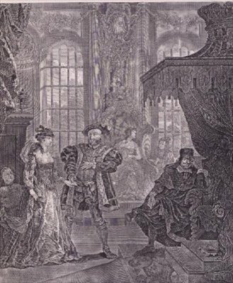 Kung Henrik den åttonde och Anna Bullen (se även 10489) av William Hogarth