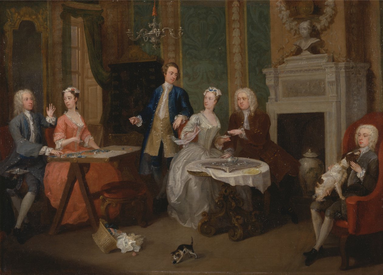 Porträtt av en familj av William Hogarth