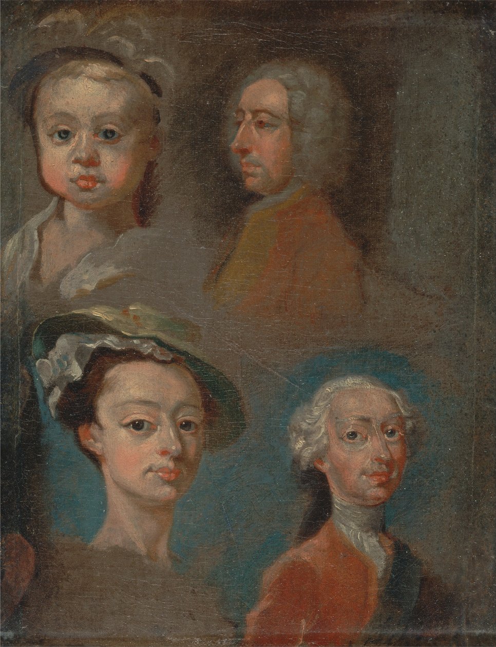 Studier av huvuden av William Hogarth