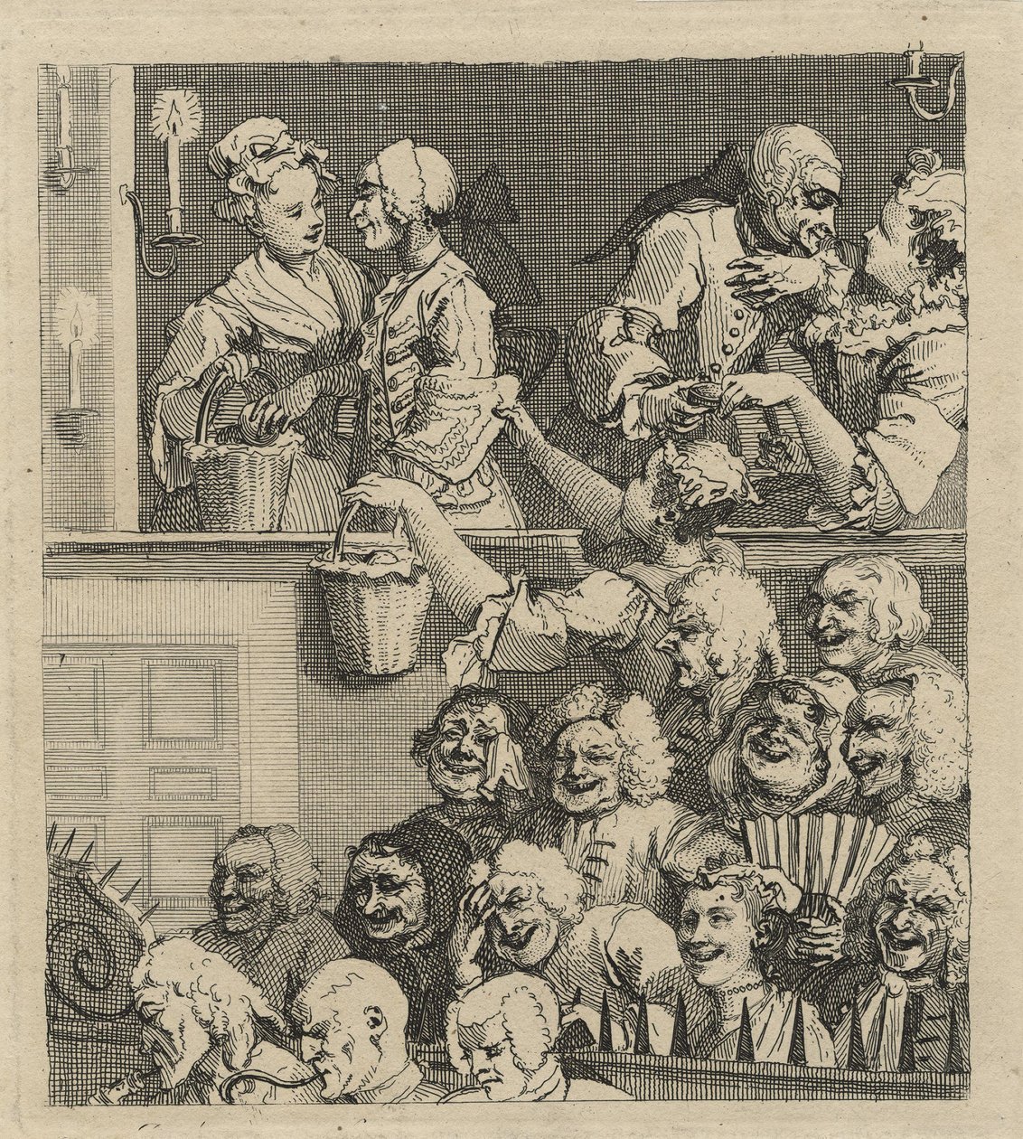 The Laughing Audience (or A Pleased Audience) av William Hogarth